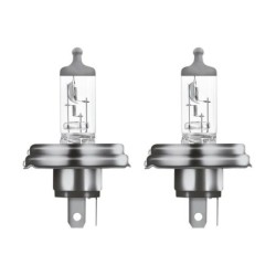 2 Lampade Asimetriche Alogene Bosch R2 45/40W 12V Fiat 500 126 127 Auto Epoca