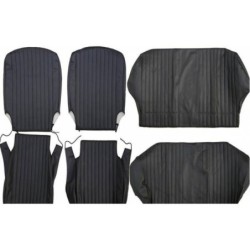 Fodere Complete Coprisedili in Similpelle NERO per FIAT 500 L - Qualità ASI