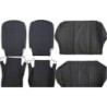 Fodere Complete Coprisedili in Similpelle NERO per FIAT 500 L - Qualità ASI
