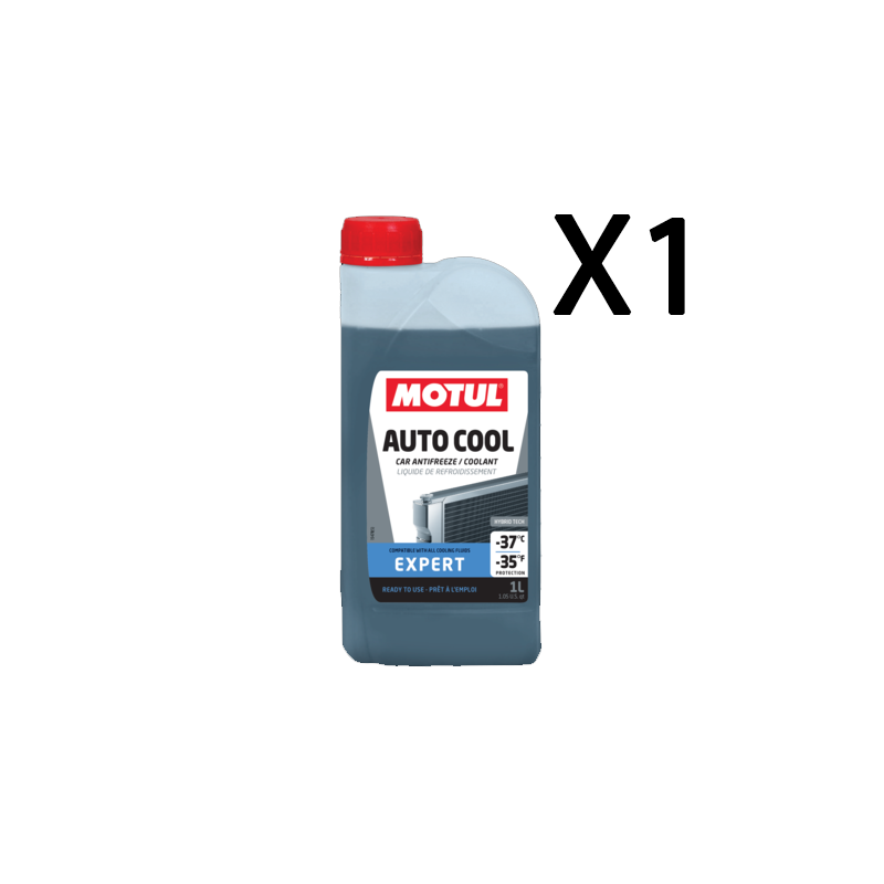 1 Litro - Motul Auto Cool Expert -37 Liquido Fluido Refrigerante Radiatore Pronto
