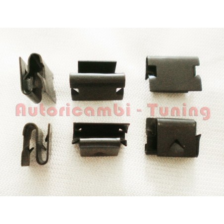 6 Mollette Zoppe Fissaggio Guarnizione Porta Fiat 500 N D Giardiniera
