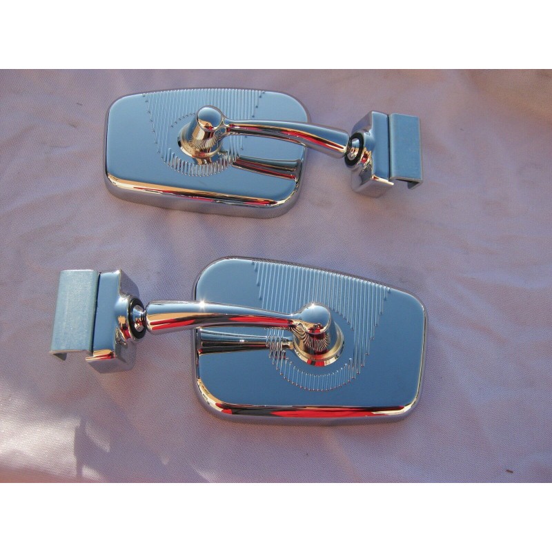Coppia Specchietti Cromati (Destro + Sinistro) per FIAT 500 D F L R