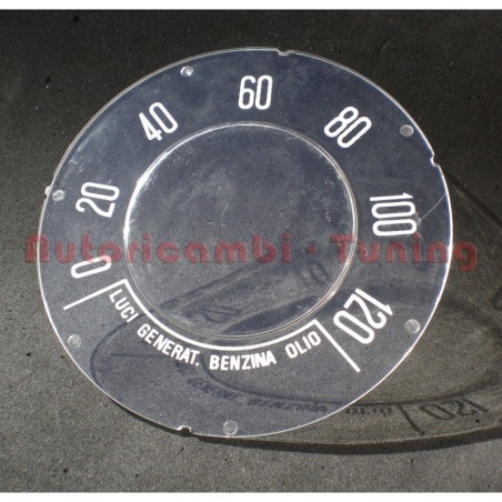 Vetrino Cruscotto Contachilometri KM per FIAT 500 F R G - Scala 120 KM/H