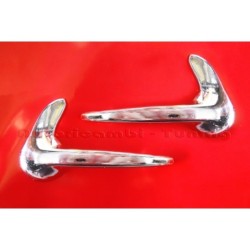 Coppia Galletti Cromati Deflettori per FIAT 500 D F L R - Sinistro e Destro