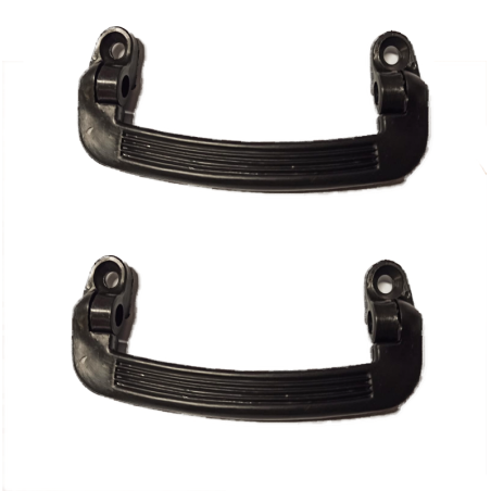 Coppia Maniglie Interne Tira porta in Plastica Nera per FIAT 500 Epoca