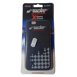 Custodia Cover Antiurto Ultrasottile per IPHONE 6 4,7'' in Gomma Nera Simoni Racing