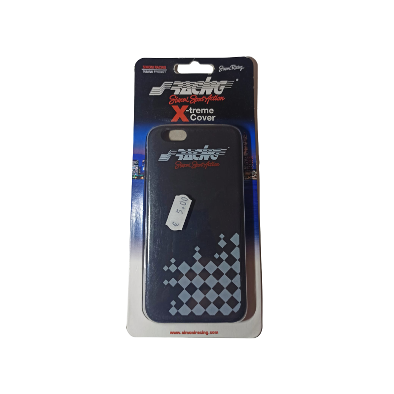 Custodia Cover Antiurto Ultrasottile per IPHONE 6 4,7'' in Gomma Nera Simoni Racing