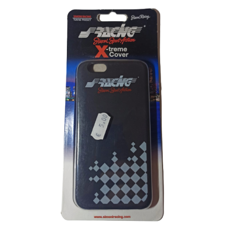 Custodia Cover Antiurto Ultrasottile per IPHONE 6 4,7'' in Gomma Nera Simoni Racing