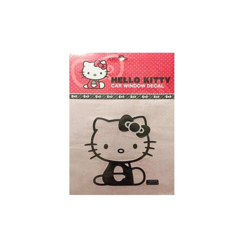 Hello Kitty Adesivo Decalcolmania per Vetri Decorazione Auto 14x14cm