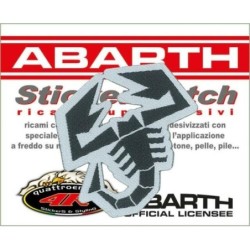 Ricamo Toppa Adesiva Sticker Patch Scorpione Sagomato ABARTH