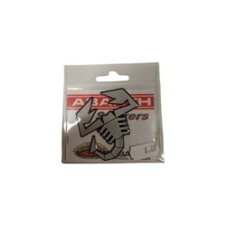 Adesivo 3d Sticker Scorpione Grigio Abarth con Licenza