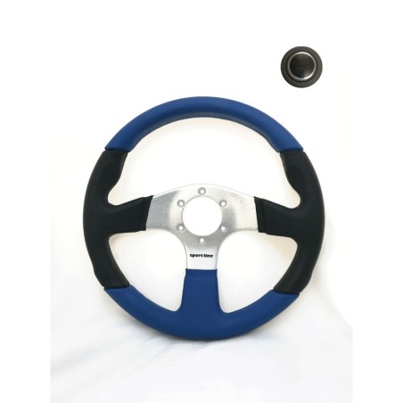 Volante Sportivo SPORTLINE Nero & Blu per FIAT 500 e FIAT 126