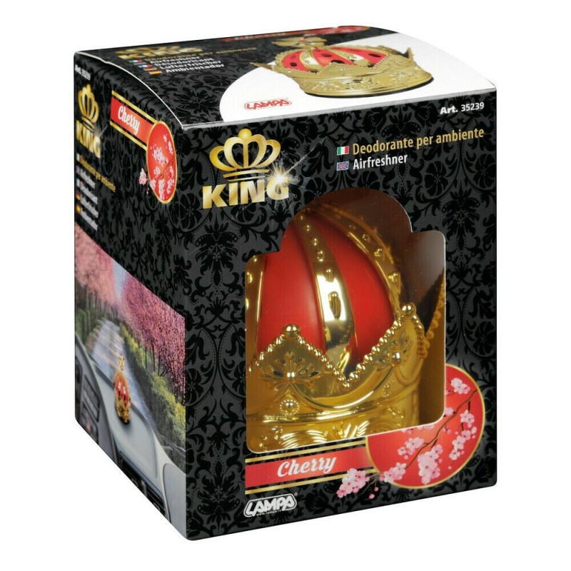 KING Profumo Deodorante Regolabile alla Ciliegia per Ambienti - Auto, Camion, Casa - 50ml