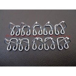 Kit 10 Mollette per Fissaggio Modanature Laterali e Cofano FIAT 500 N - D - GIARDINIERA