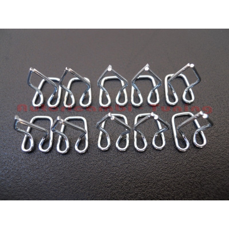 Kit 10 Mollette per Fissaggio Modanature Laterali e Cofano FIAT 500 N - D - GIARDINIERA